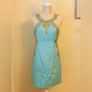 Nwot sz 2 lilly Pulitzer dress Bali blue